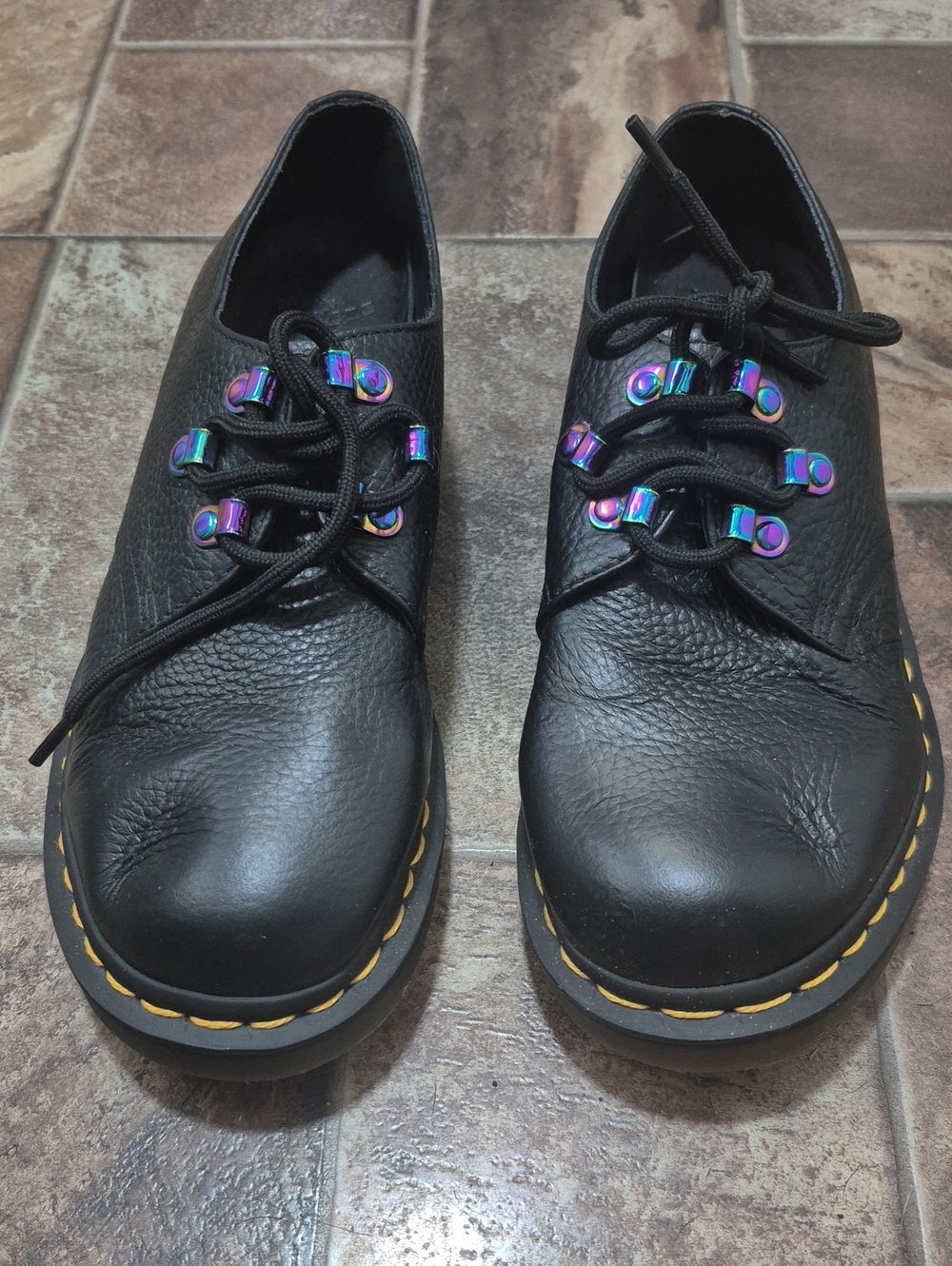 Dr. Martens Black Leather Shoe Interior Label